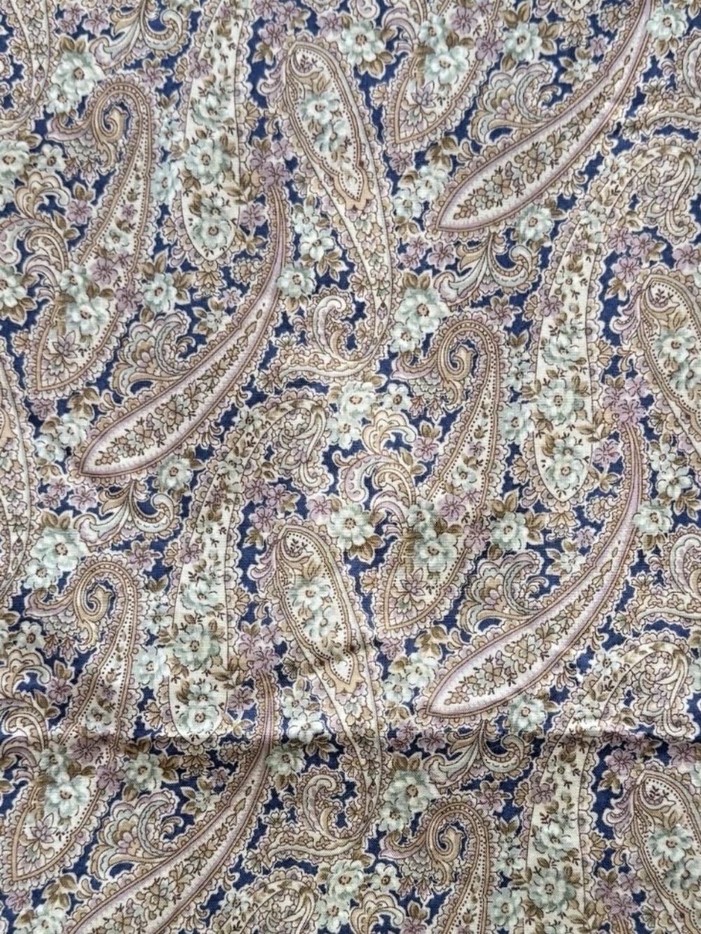 Floral Paisley Made in Japan Quilting Cotton Fabric 1 yard + 16"L x 41" W
